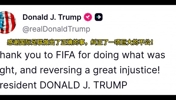 巴洛贡红牌停赛缓期执行！特朗普发文：感谢FIFA做出了正确决定！